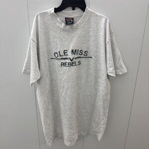 Soffe’s Choice Ole Miss University Rebels USA Made Gray Sports Large T Shirt
